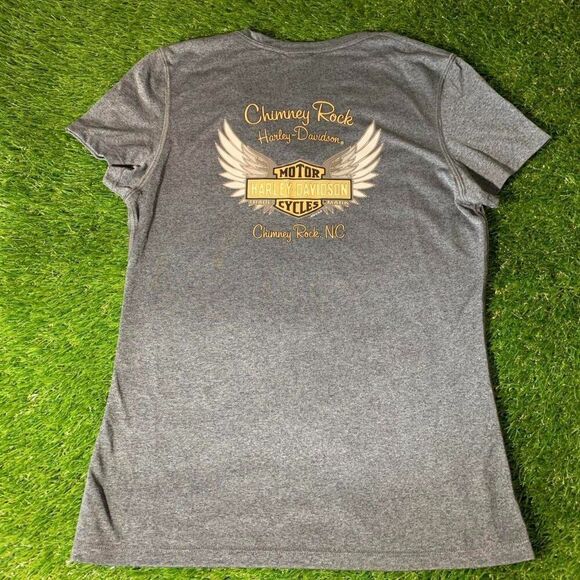 Cute Harley Davidson v-neck top from Chimney Rock North Carolina size Large - Picture 2 of 4